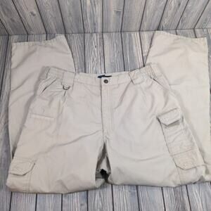 5.11 Men Tactical Traverse Pants Tan Khaki Performance Cargo Tech Stretch 38x34‎